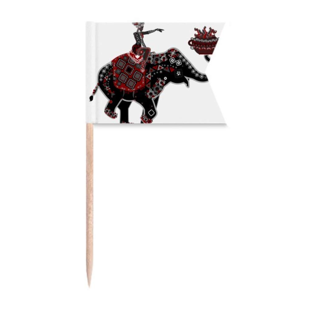 Totem éléphant gâteau de fête et pique à fromage en bois DIYlab