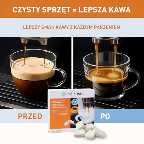culiclean 18 tabletek do odkamieniania do ekspresów do kawy i urządzeń gospodarstwa domowego