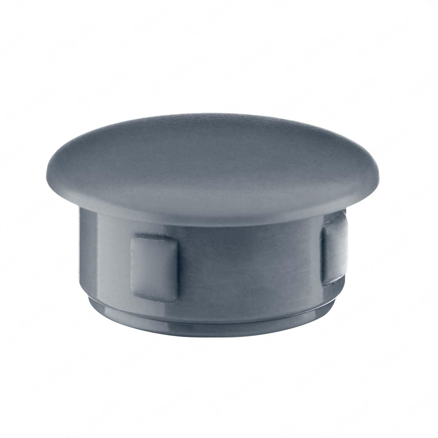 EMFA Abdeckkappen für 30mm Bohrlöcher Anthrazit 100 Stück - Blindstopfen 30 mm, Abdeckstopfen mit 36 mm Kopfdurchmesser