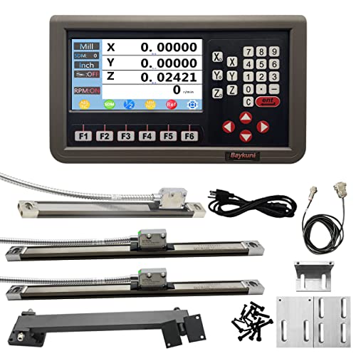 420mm 470mm 970mm Magnetic Scale DRO 1um with 3 Axis DRO RPM Function,Hall Sensro DRO Mill Milling Machine DRO