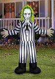 Gemmy 8FT Inflatable Beetlejuice Halloween Decoration | Bio-Exorcist Lighted Airblown Decor with Built in Fan