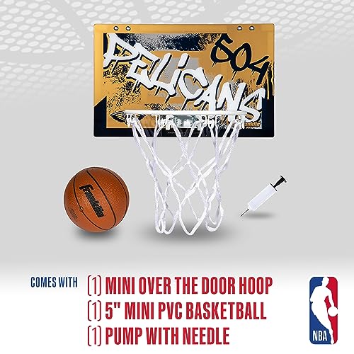 Franklin Sports NBA Over the Door Basketball Hoop - New Orleans Pelicans - image 2