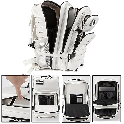 Image of QT&QY 25L /45L Military Tactical Backpack For Men Molle Daypack 3 Day Bug Out Bag Hiking Rucksack With Bottle Holder