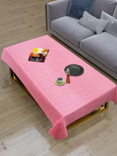 Image of Dakshya Industirs PVC Waterproof Table Cover 36x54 Inch Floral Printed Center Table Cover Washable Plastic Table Sheet Oilproof Dining Table Cover for Coffee Table Living Room Home (Golden Bloom)