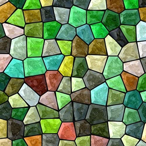 Windowpix 12 x 12 Aspen Revival Pattern Window Film Static Cling Film UV Filtering Energy Saving