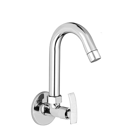 WALLMATE Brass Sink Tap for wash Basin, Kitchen Sink, Bathroom with Foam Flow, wash Basin taps for Kitchen with Flange (Passion Sink Tap)