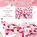 YanJie Valentines Baby Headband Bow Large Hair Bows Red Headband Wide Newborn Bows Pink Heart Handmade Hairbands Hair Accessories Gift Girls Outfit