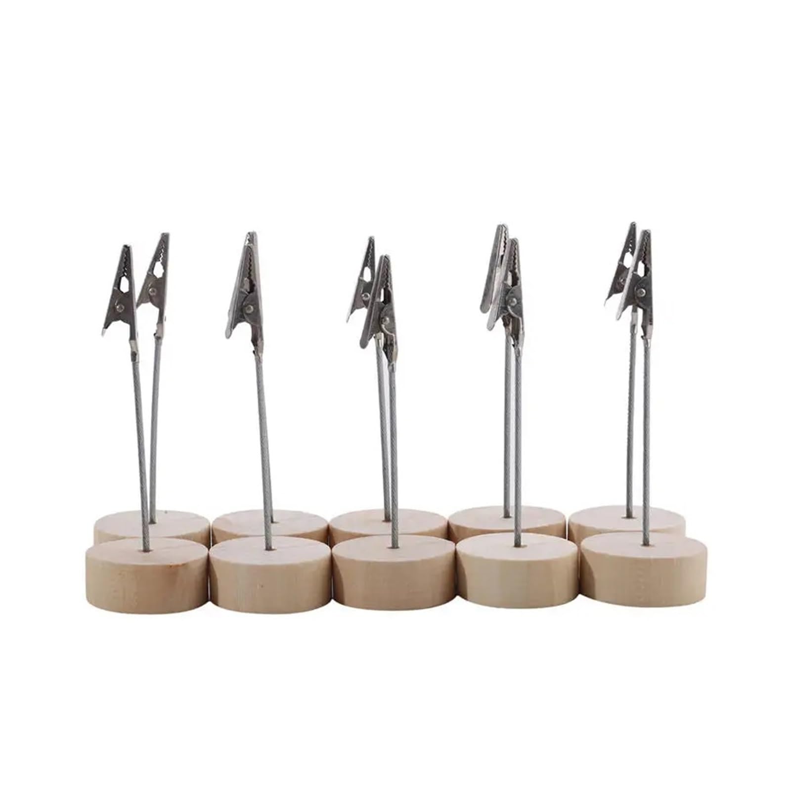Lujauey Memo Clip Holder 20Pcs Card Holder DIY Iron Clip Message Fashion Office Desk Memo Paper Clips for Wedding Party Office Memo(Style A)