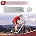 ACROPIX 48 Set 10G Bicycle Spokes 255mm Bike Wheel Spokes Carbon Steel Galvanized Silver Tone
