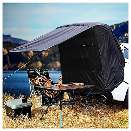 Carpa para Auto Apto para Cualquier Tipo de Coche, Tienda de campaña para Coche Malla para Repelente de Mosquitos, Toldo Coche Disfruta de Acampar, Fácil configuración en 5 Minutos (L)