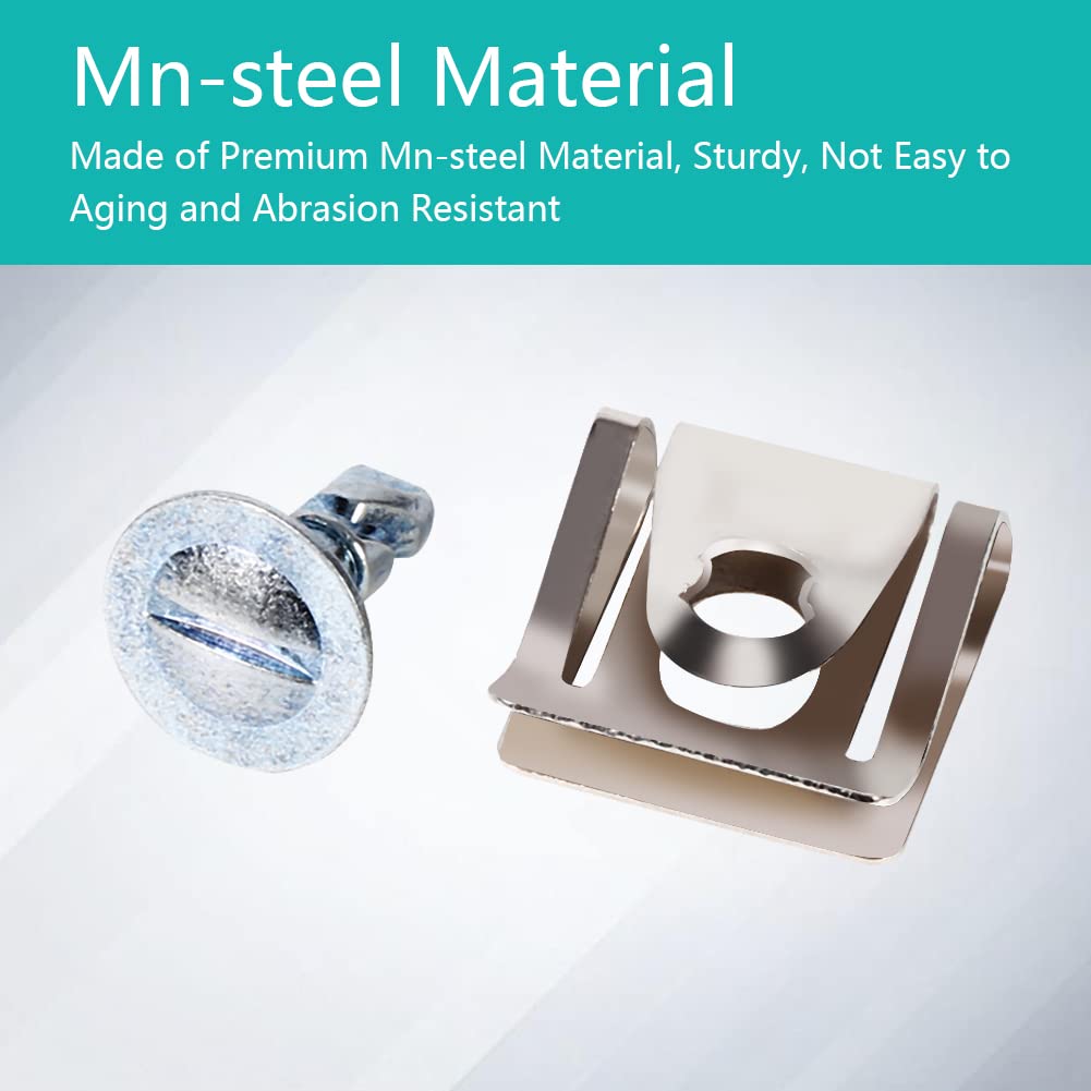 20 PZ VITI Auto Base Tipo U Attacco Clip Fissaggio Montaggio Parafango - Foto 2