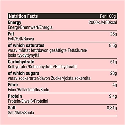 Dig Bio-Streuselkuchen Banane & Helle Schokolade – Veganer No-Bake Riegel, Glutenfrei, 12 x 35g