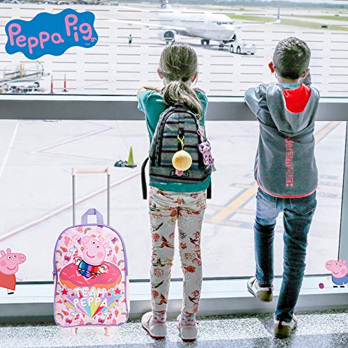 Peppa Pig Eenhoorn koffer voor meisjes en kinderen trolley handbagage met 2 wielen, praktische draagtas voor kinderen… - Afbeelding 4