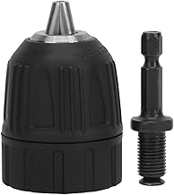 Mandril de furadeira sem chave Plástico, mandris de furadeira Peças de furadeira elétrica Acessórios Invólucro Adaptador de troca rápida 0,8 10 mm 3/8 24UNF com 1/4 cabeça hexagonal 3/8 haste de exten