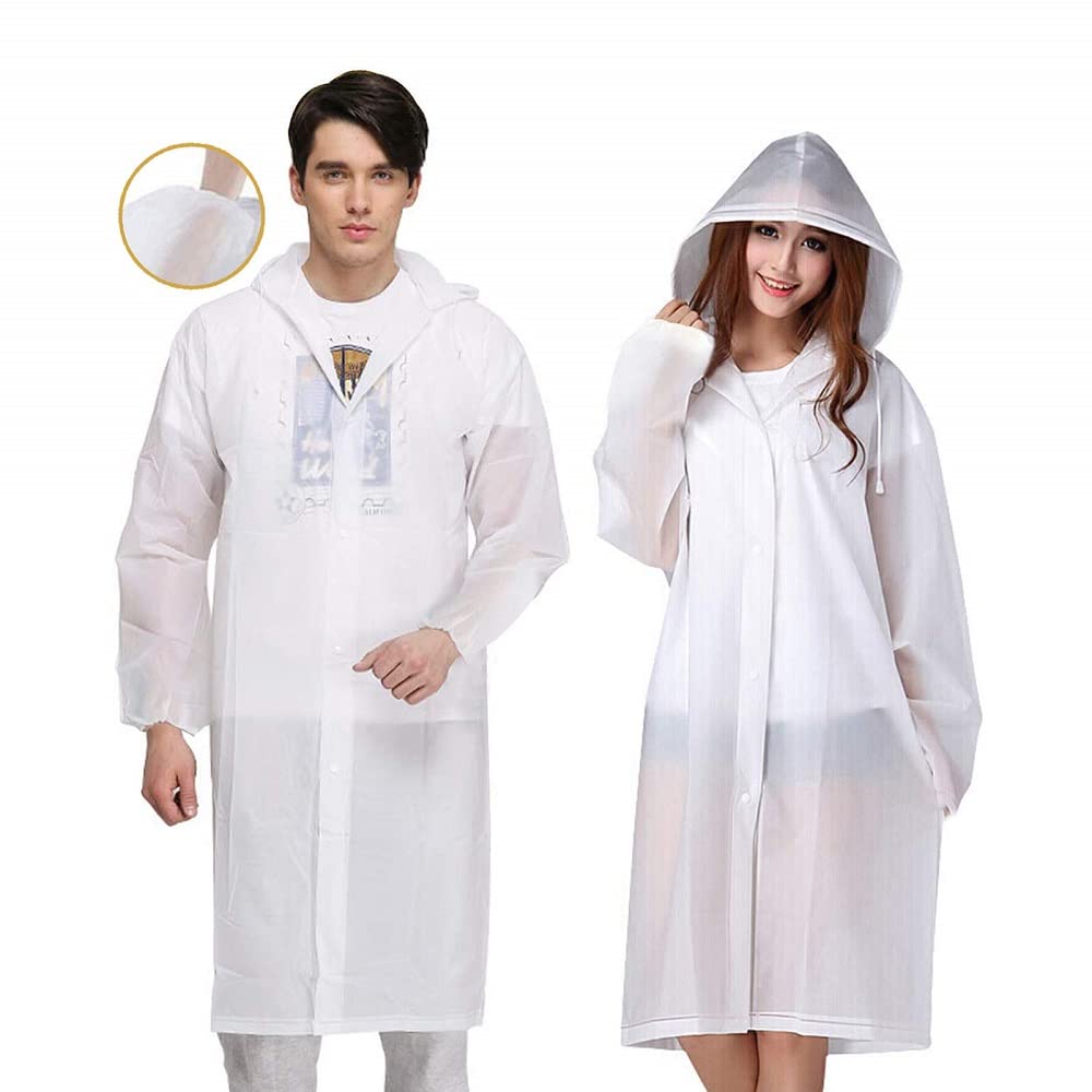 Eva BigLion Poncho imperméable et réutilisable à capuche avec manches pour adulte, pour camping, voyage, alpinisme, noir