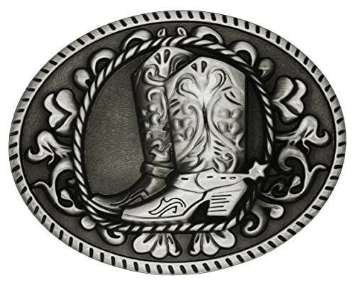 Image of Moranse Cross Cowboy Kneeling Prayer Horse Zinc Alloy Belt Buckles