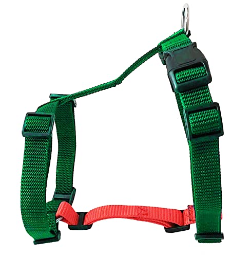 Image of Nylon H Dog Harness (L: 29-47 inch Girth, Green)