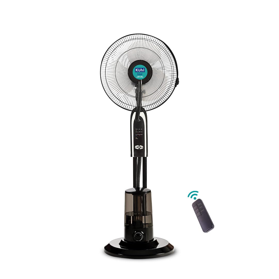 KUHL Exzel H2 Next Gen Desert Cooler Pedestal with Mist & Humidifier | 3 Blades | 3 Speed | Remote & Touch Panel | High Airflow & Low Noise | 8 Hr Water Tank | 400 mm | Free Installation (B0CZNZJ7S9) Amazon Price History, Amazon Price Tracker