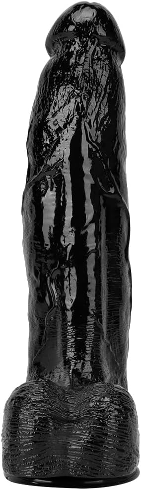 13inch Realistic Huge Dildo Thick Dildo Lifelike Dildo with Suction Cup Penis Cock G-Spot Anal Dildo Long Dildo Adult Sex Toy for Women Sex Pleasure Forearm Dildo(Black)