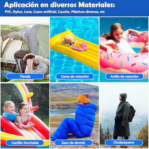 Miniatura 5 de Nepfaivy Parches Piscina - Kit Pinchazos Piscina Impermeable Pvc 10 X 150 Cm - Kit Reparación Piscina De Sellado Flexible Para Piscina, Piscina Infantil, Colchón Hinchable, Liner Piscina