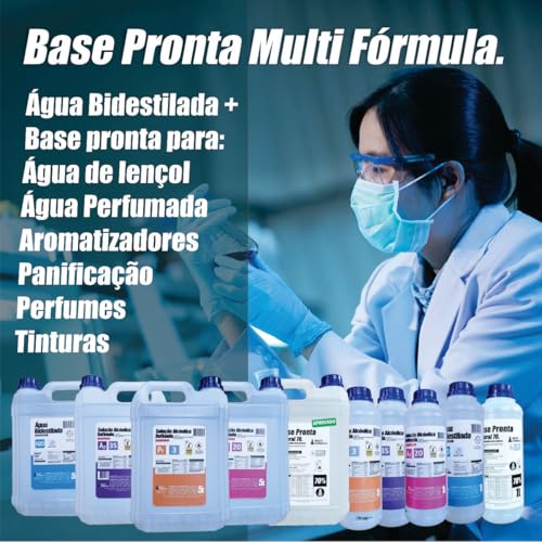 Álcool de Cereais 96% para Bebidas, Panificação e Perfumes, 5 Litros