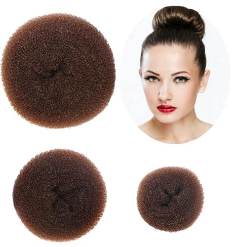 Styla Hair Donut Hair Bun Maker For Kids, Ballet Buns Maker For Kids, Sock Bun Hair Maker, Donut Bun Maker Hair, Easy Bun Hair Bun Maker, Hair Donut Bun Maker (3Pc Brown) #TOP9