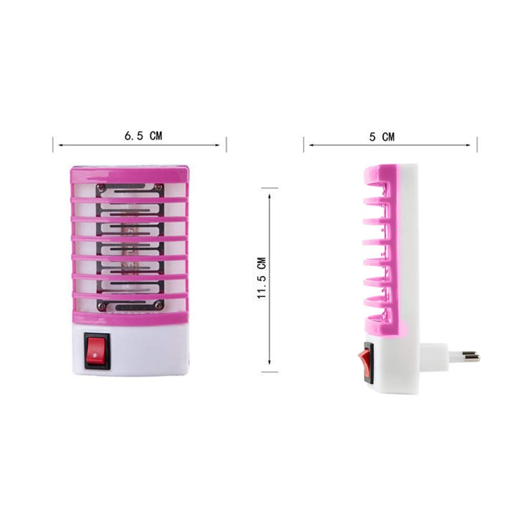 Mosquito Killer 2 Piezas Lámparas para Matar Mosquitos Enchufe LED Mosquito eléctrico Mosca Insecto Trampa para Insectos Lámpara Nocturna para Matar Luces Iluminación Color Aleatorio