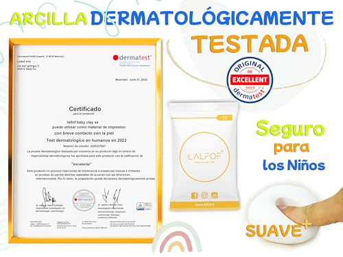 Miniatura 6 de Lalfof Marco Huellas Bebe Recien Nacido Con Nombre Personalizado Y Porta Objetos. Regalo Bebe Recien Nacido Niño Niña. Huella Bebes Pie Y Manos Dermatológicamente Aprobada.Ideas Regalos Para Bebes