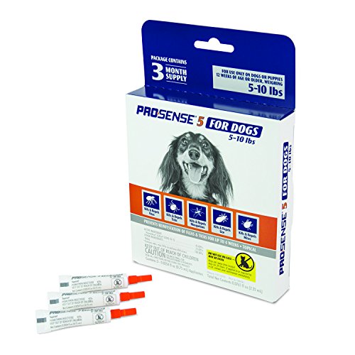 ProSense 5 Flea and Tick Prevention for Dogs 5-10 lbs - 3-Month Supply (P-87125)