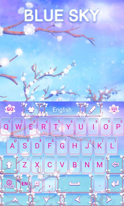 アレクサ Bluesky GO Keyboard Theme &Emoji - App on Amazon Appstore