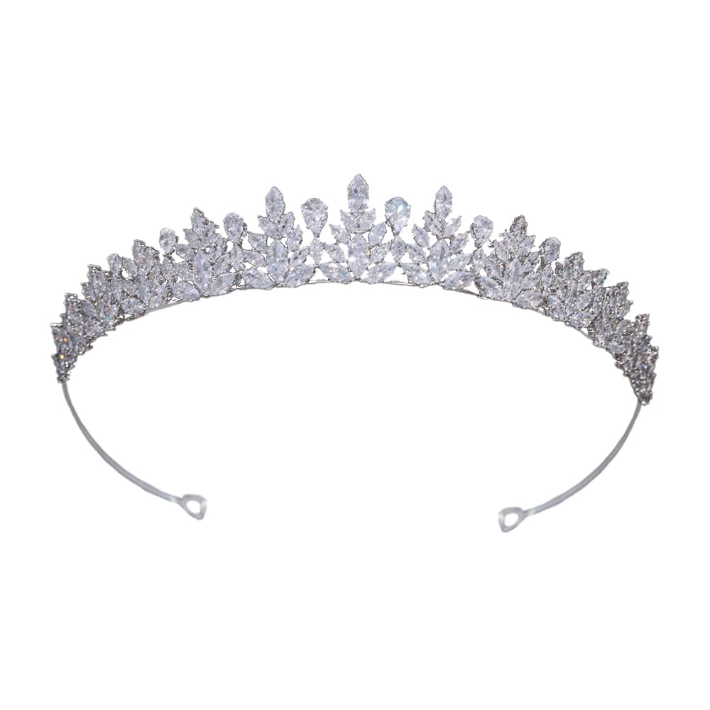Tiaras y coronas pequeñas de circonita cúbica 5A para mujer, tocados de boda para novia, princesa, niñas, dulce 16 coronas, accesorios para el cabello de cumpleaños