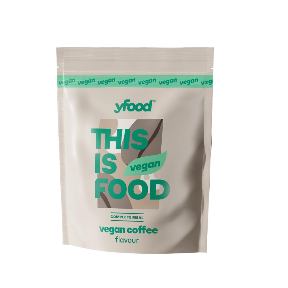 yfood Café végétalien, poudre de repas à boire, 12 repas de 400 kcal