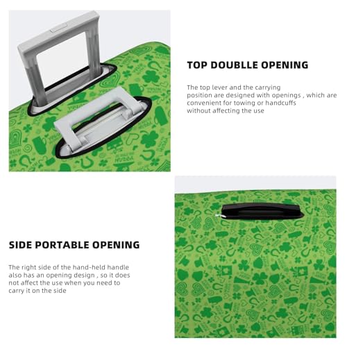 VOSERY Travel Luggage Cover - St Patrick's Day Washable Suitcase Covers Protector Fits 18-32 Inch Luggage3