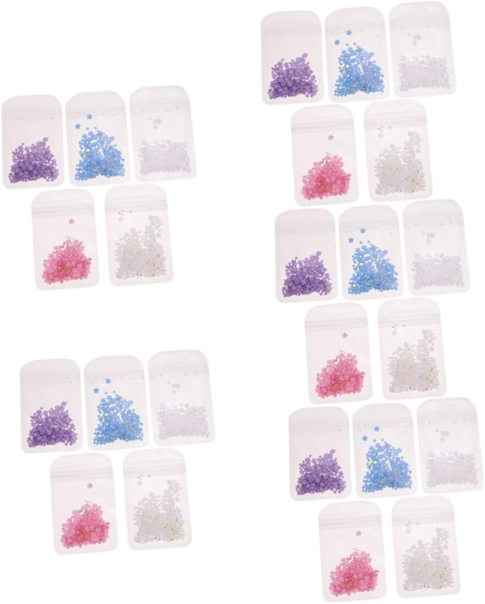 SAFIGLE 25packs Flower Nail Art Charms for Nail Decorations Includes and Styles for Women and Girls and Art