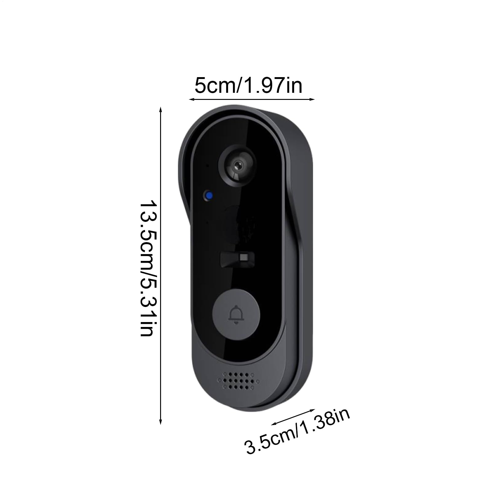 Videoportero Sensor Seguridad, Voz Bidireccional, Y Alertas Visitantes | Videoportero Inalámbrico Cámara Monitor Sensor Inalámbrico Para Hogar Interior Exterior Negocio