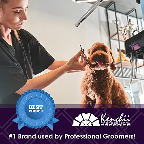 Kenchii Scorpion 8 Inch, Curved Grooming Scissors For Dogs And Pets - Premium Steel Scissors For Dog Grooming - Dog Shears Pet Grooming Accessories - Pet Hair Trimming Scissor #TOP4