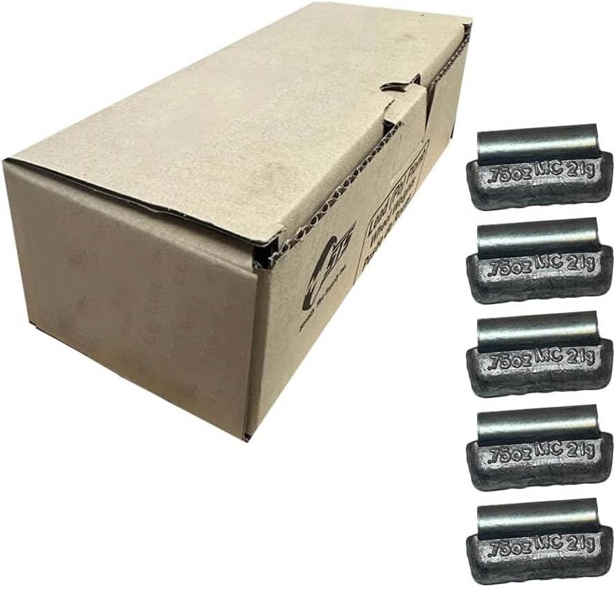 Generic Uncoated MC Wheel Weights Lead Clip on Wheel Weights (1.00 oz - 50 Pack), Gray