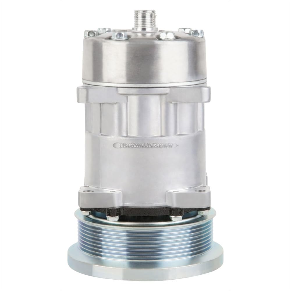 AC Compressor & 133mm 8 Groove A/C Clutch Replaces Sanden SD7H15 4637 w/ 12v Clutch Switch - BuyAutoParts 60-02201NA NEW