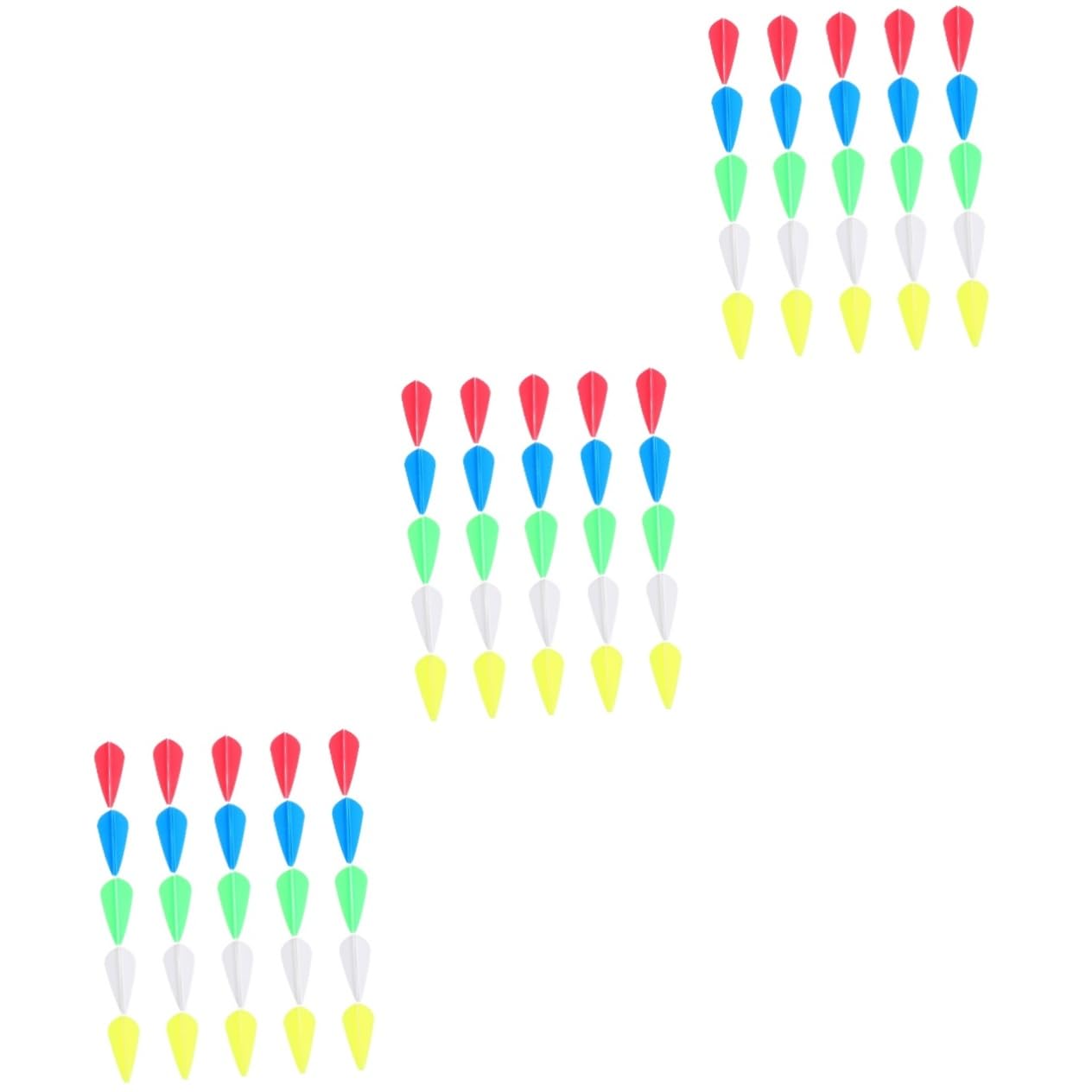 Toddmomy 150pcs Water Drop Shaped Arrow Vanes for Archery Supplies Rubber Fletchings to Arrow Flight Stability for Outdoor Hunting and Gym Archery Practice