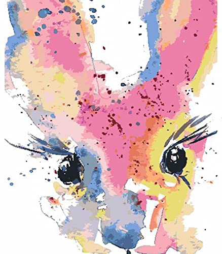 Point de croix 11CT lapin d'art multicolore kit broderie complet 40x50cm