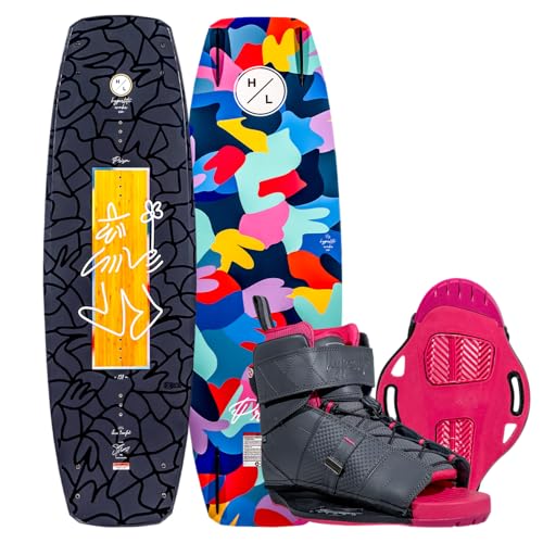 Hyperlite Prizm Wakeboard Package, 134cm w/ Viva Bindings, Sizes 4-8.5