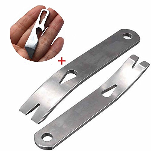 Preisvergleich Produktbild GOOTRADES 3 Stk / Set Kleines Brecheisen Multifunktionaler Schlüsselanhänger EDC Tool für Überleben Survival Öffner