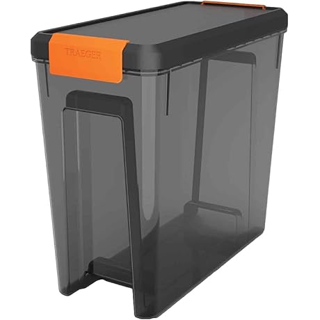 RCK Traeger Grill Pellet Storage Bin & Lid for Pellets, 22 LBS