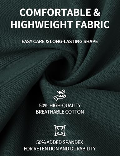 Idtswch Mens Big and Tall T-Shirts Loose Fit Heavyweight Longline Tee(Regular&Longer Length)4