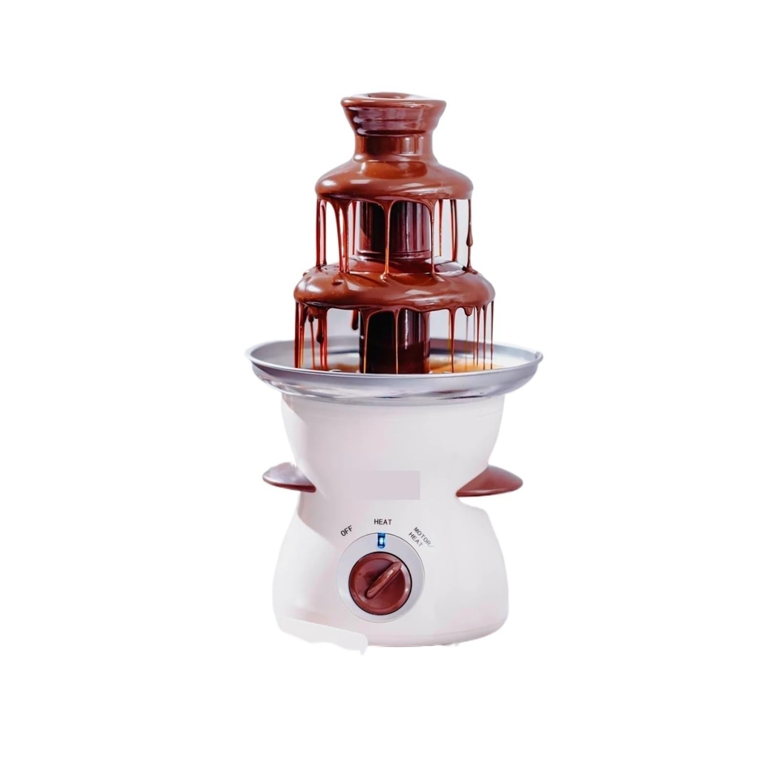 Fuente De Chocolate 190W 0.5L Perfecta For Recepción Y Decoración Postres Plástico Seguro Fácil Operación Limpieza Flujo Continuo Y Suave