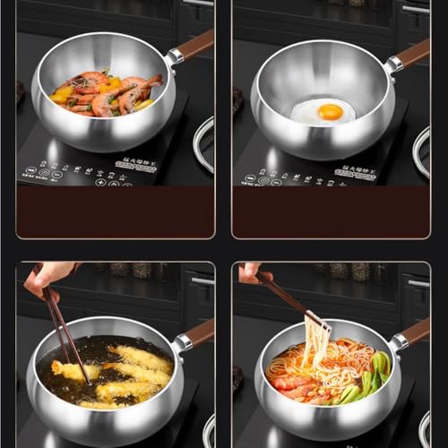 Wok profundo de acero inoxidable 316 - 20 cm miniatura 5
