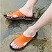Czcrw Hombres Sandalias de punta abierta Sandalias de cuero de verano Zapatos...