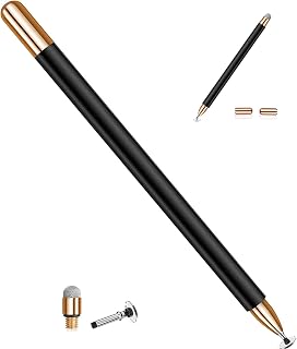 2-in-1 Universal Stylus Pens fo Touch Screens,Styluslink Styluses Compatible with All iPad, iPhone, Samsung Galaxy Cellphones and Tablets,All Other Touch Screen Tablets,Cellphones(1Pack /2Tips)