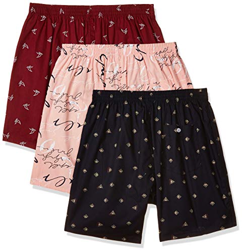 Image of Longies Men's Cotton Printed Regular Boxer Shorts