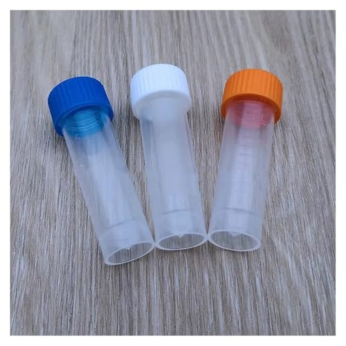 Tubes à essai en plastique PP de 5 ml fournitures laboratoire 50 pièces
